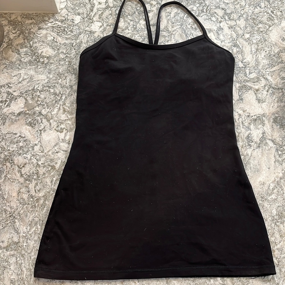 Lululemon black tank size 8